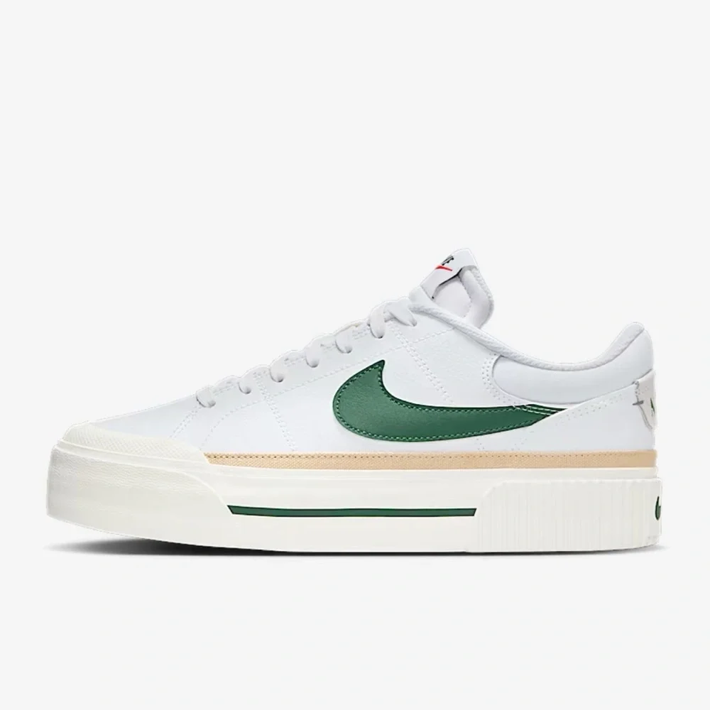 Nike WMNS Court Legacy Lift
Platforms 
White/Sail/Sesame/Fir
Style DM7590-107 - Picture 2 of 16